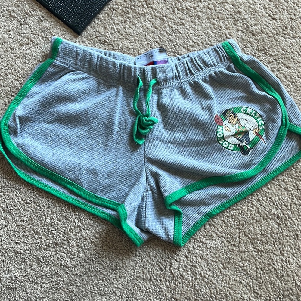 Celtics booty shorts